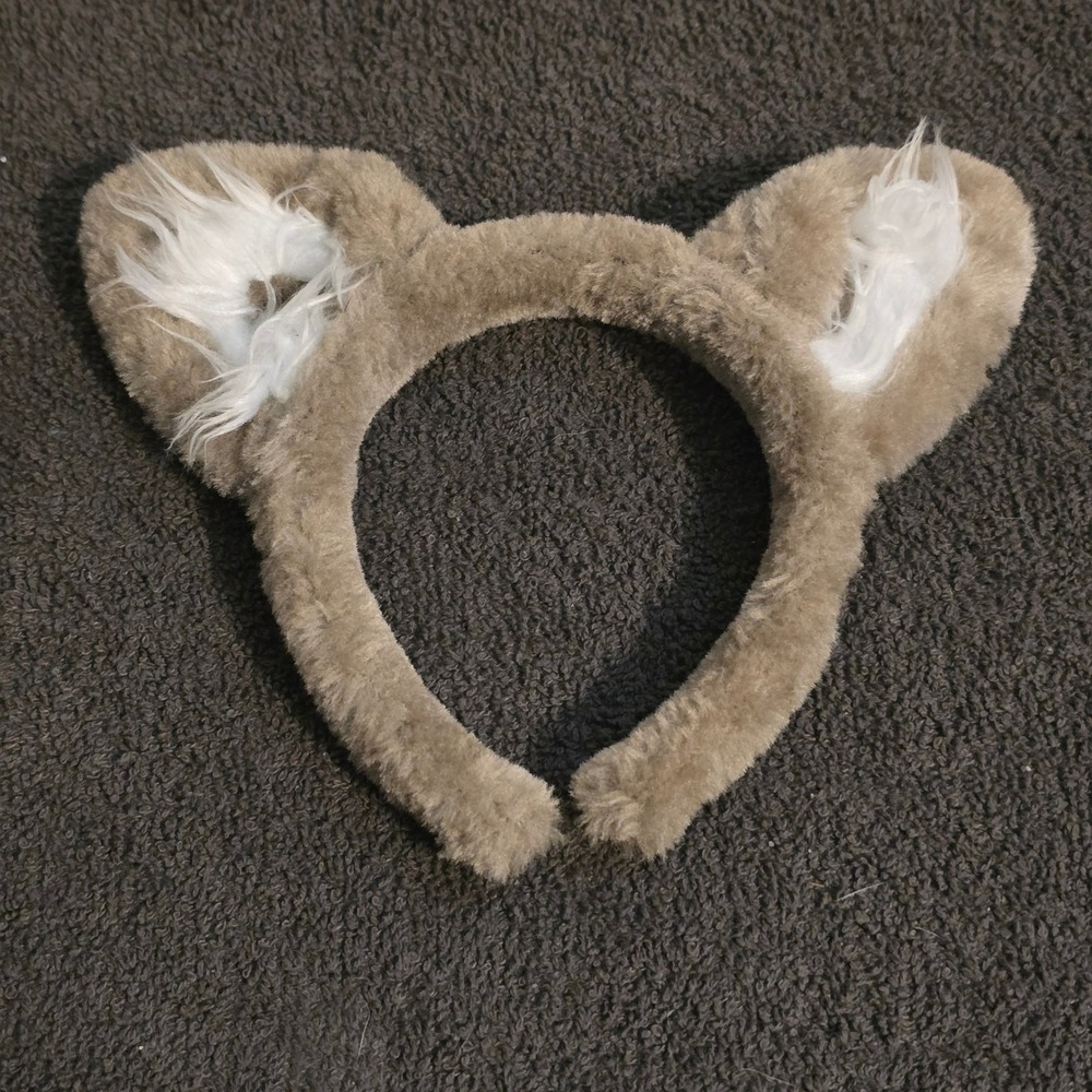 Great Wolf Lodge Accessories Wolf Ear Headband Kids One Size Brown Faux Fur